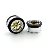 3Racing D5 Wheel Set - Chrome