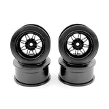 3Racing D5 Wheel Set - Black