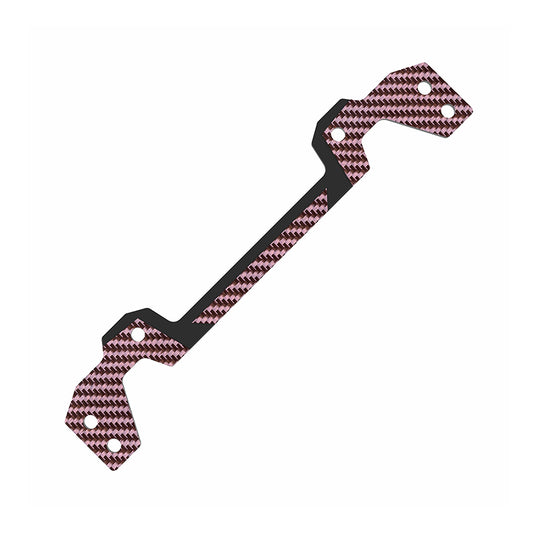 3Racing (#SAK-D644GA/RE) D6 Carbon Graphite Rear Body Post Plate - Red