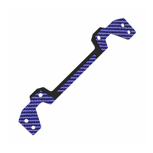 3Racing (#SAK-D644GA/BU) D6 Carbon Graphite Rear Body Post Plate - Blue
