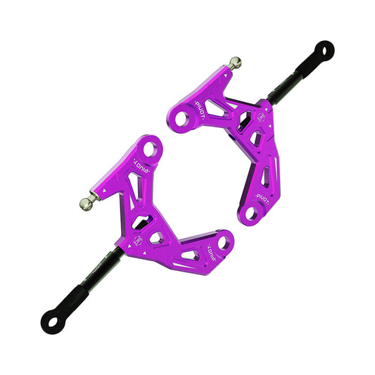 3Racing (#SAK-D6802/PU/V2) D6 Alum. Front Lower Arm V2 - Purple