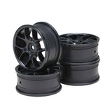 Yokomo (#TW-5212B) 10 Spoke Medium Narrow Wheel Set - Black