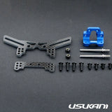 Usukani DPR Front Suspension Structural System - Yokomo Blue