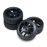 Yokomo (#ZR-144TPM) Medium Narrow Radial Tyres Type-Y Set (Pre-mounted)