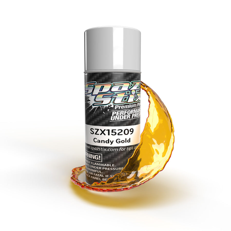 Spaz Stix (#SZX15209) Aerosol Spray Paint - Candy Gold