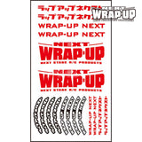 Wrap-Up Next Logo / Tyre Sticker Type-B - Red