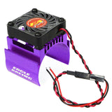 Eagle Racing (#2479-PU) Alum. Motor Heatsink w/ Fan - Purple