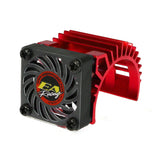 Eagle Racing (#2634-RE) Alum. Motor Heatsink (Side Type) w/ Fan - Red