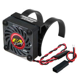 Eagle Racing (#3737V2-BK) Alum. Motor Heatsink Light Weight V2 w/ Fan - Black