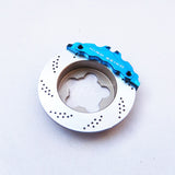 Hiro Seiko (#HS48125) Alum. Brake Disc EVO-II - Tamiya Blue