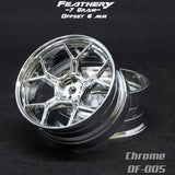 DS Racing (#DF-005) Drift Feathery 5Y Spoke Wheel - Chrome