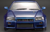 NISSAN SKYLINE BNR34 Body Set - Metallic Blue