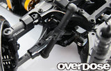 Overdose Adj. Alum. Front Suspension Arm Type-2 - Red