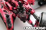 Overdose Adj. Alum. Front Suspension Arm Type-2 - Red