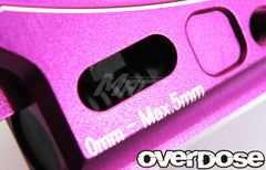 Overdose Adj. Alum. Front Suspension Arm Type-2 - Purple