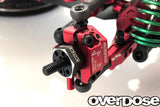 Overdose Alum. Adjustable Knuckle Set Type-2 - Red