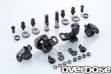 Overdose Alum. Adjustable Knuckle Set Type-2 - Black