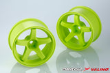 Overdose X Valino GV330 26mm Wheel Set - Lime Yellow