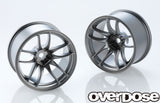 Overdose WORK EMOTION CR Kiwami 30mm - Matte Black Metal Chrome