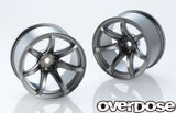 Overdose WORK EMOTION T7R 30mm Wheel - Matte Black Metal Chrome