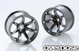 Overdose WORK EMOTION T7R 30mm Wheel - Black Metal Chrome