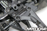 Overdose TC Alum. Front Upper Arm Bracket - Red