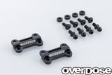 Overdose TC Alum. Front Upper Arm Bracket - Black