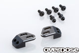 Overdose TC Alum. Rear Upper Arm Bracket - Black