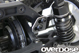 Overdose TC Alum. Rear Upper Arm Bracket - Black