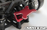 Overdose JT Alum. Rear ESC Mount - Red