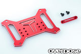 Overdose Alum. Battery Plate Set - Red