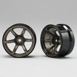 Yokomo (#RP-6313T6) RP High-Traction Drift +6 Wheel - Titanium