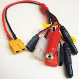 Tornado RC (#TRC-5006C) XT60 plug to Glow/Tamiya/Deans/JR TX+RX/Futaba TX+RX Charging Cable