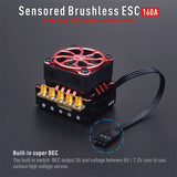 Surpass Hobby Rocket TS160A V2 Sensored Brushless ESC - Red