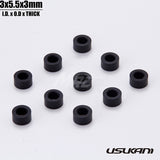 Usukani Alum. Spacer 3.0 X 5.5 - Black