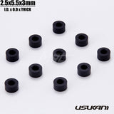 Usukani Alum. Spacer 2.5 X 5.5 - Black