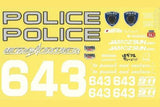 Pandora RC POLICE Decal Set