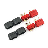 Yeah Racing (#WPT-0142) T-Plug Deans Male & Female Connectors w/ Insulating Caps Set