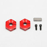 Yokomo (#Y2-011CR5) Aluminum Clamp Wheel Hub 5.0mm - Red