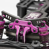 Yokomo Hybrid Graphite/Alum. Front Shock Tower - Purple