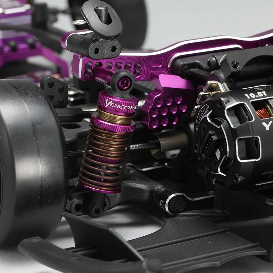 Yokomo SLF Alum. Big Bore Shock Set - Purple