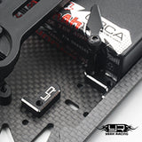 Yeah Racing Alum. Battery Holder Set - Black